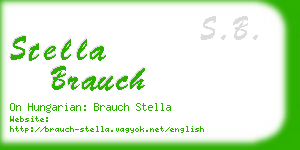 stella brauch business card